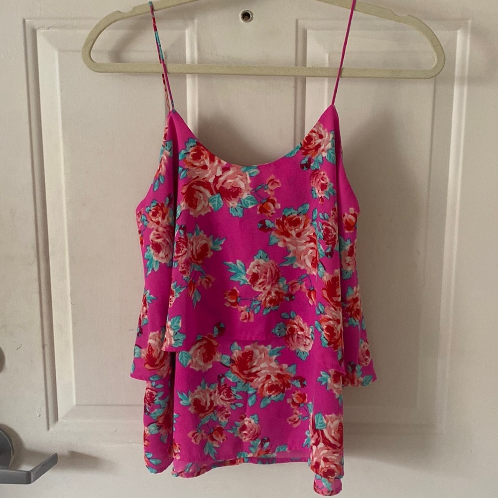 Floral layered top